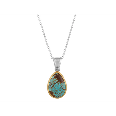Gurhan Necklaces in Mixed Metals containing Turquoise OKN-SS-TQ-27267-18
