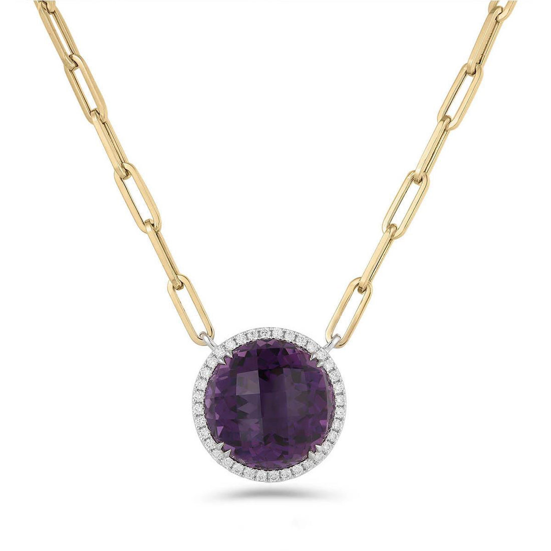 Necklaces Necklaces in Mixed Metals containing Amethyst, Multi-gemstone, Diamond 454817