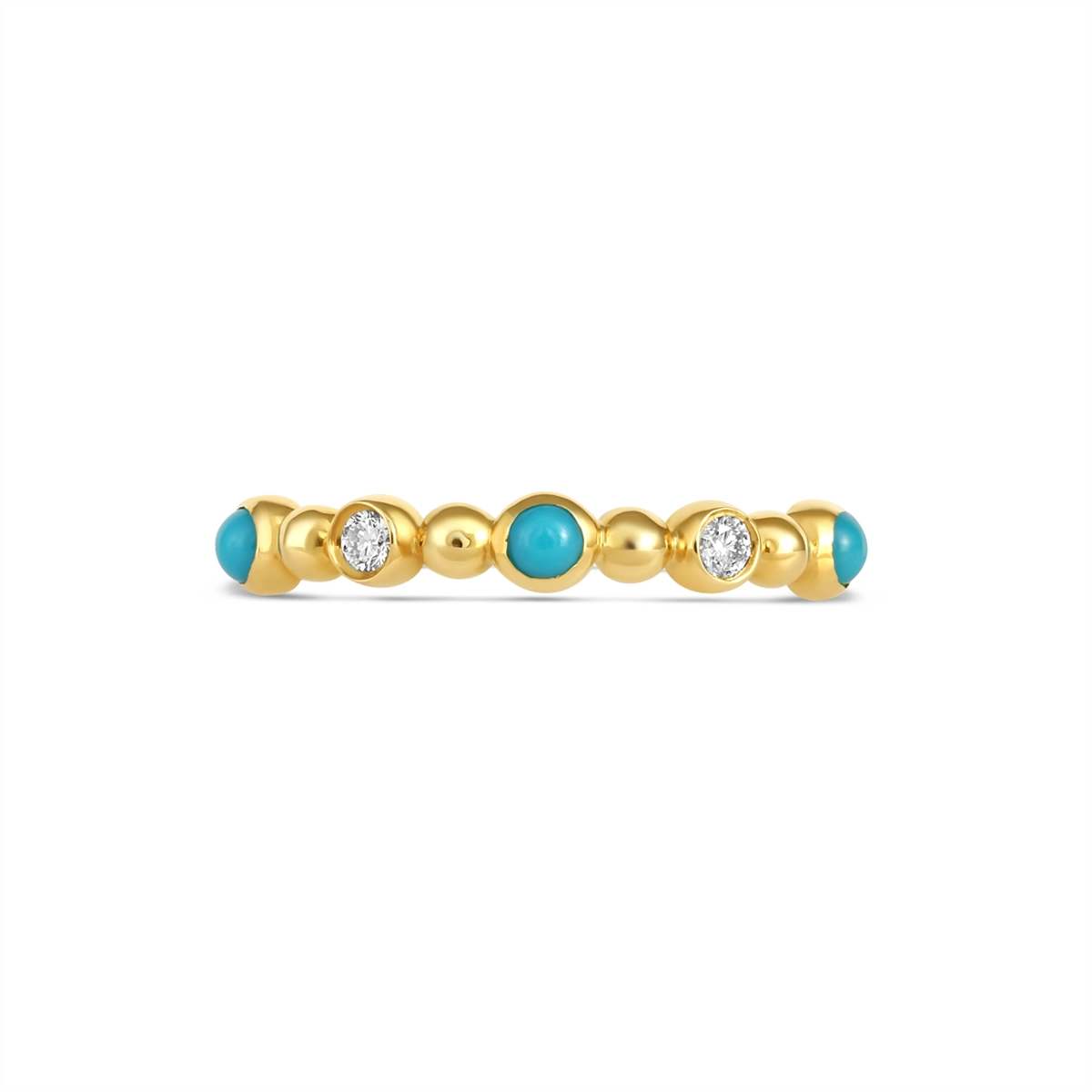 Rings Rings in Yellow Gold containing Multi-gemstone, Diamond, Turquoise 454961