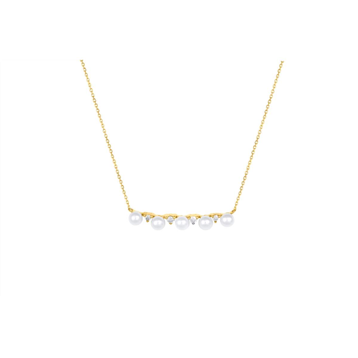 Necklaces Necklaces in Yellow Gold containing Multi-gemstone, Diamond, Pearl 454964