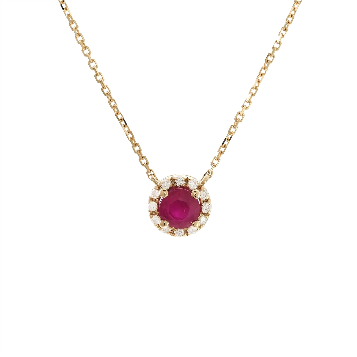 Necklaces Necklaces in Yellow Gold containing Multi-gemstone, Diamond, Ruby 454971
