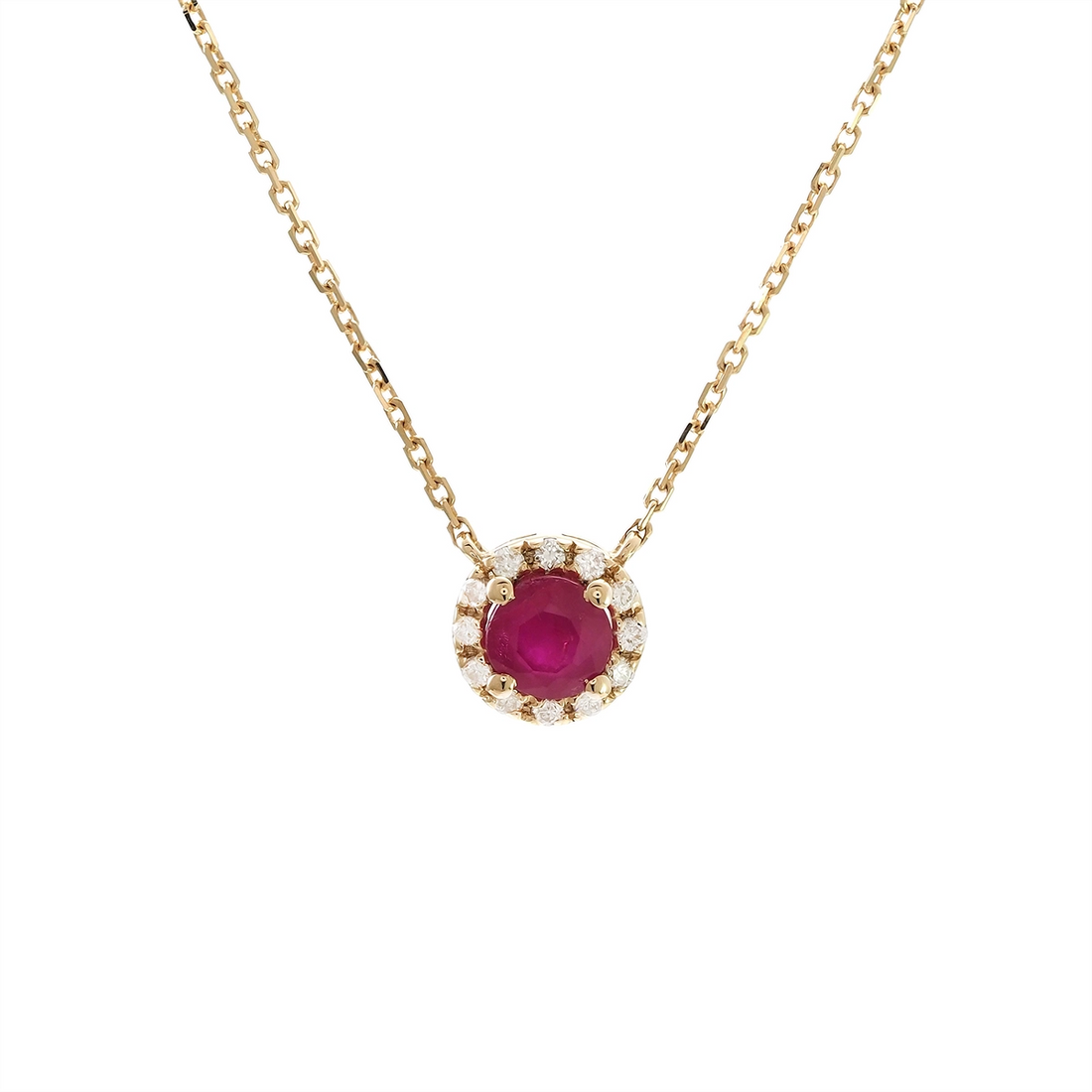 Necklaces Necklaces in Yellow Gold containing Multi-gemstone, Diamond, Ruby 454971