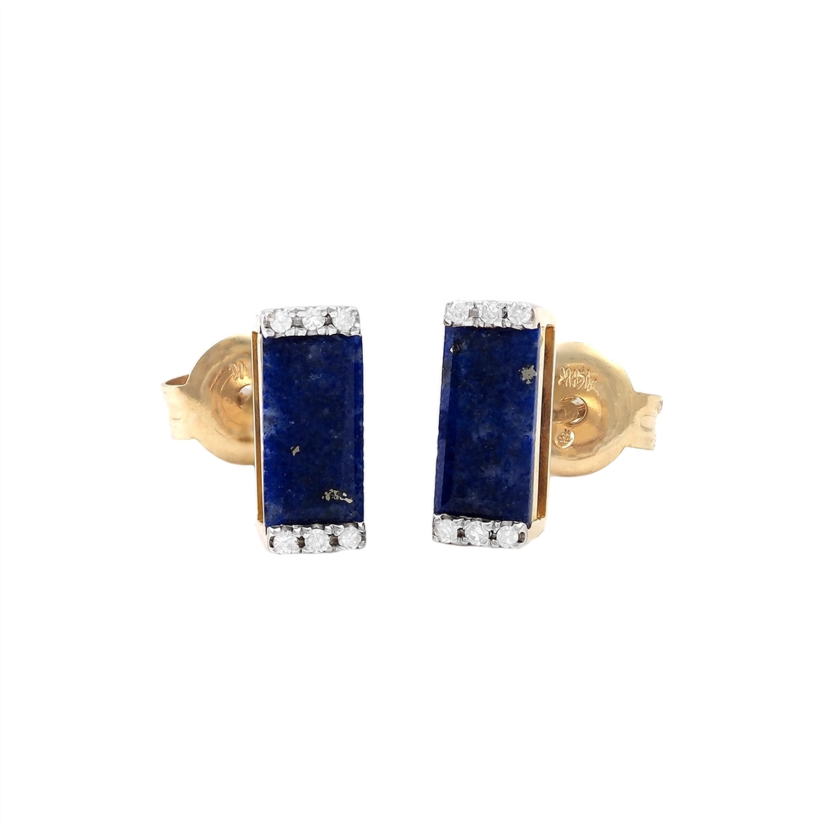 Earrings Earrings in Yellow Gold containing Lapis, Multi-gemstone, Diamond 454980