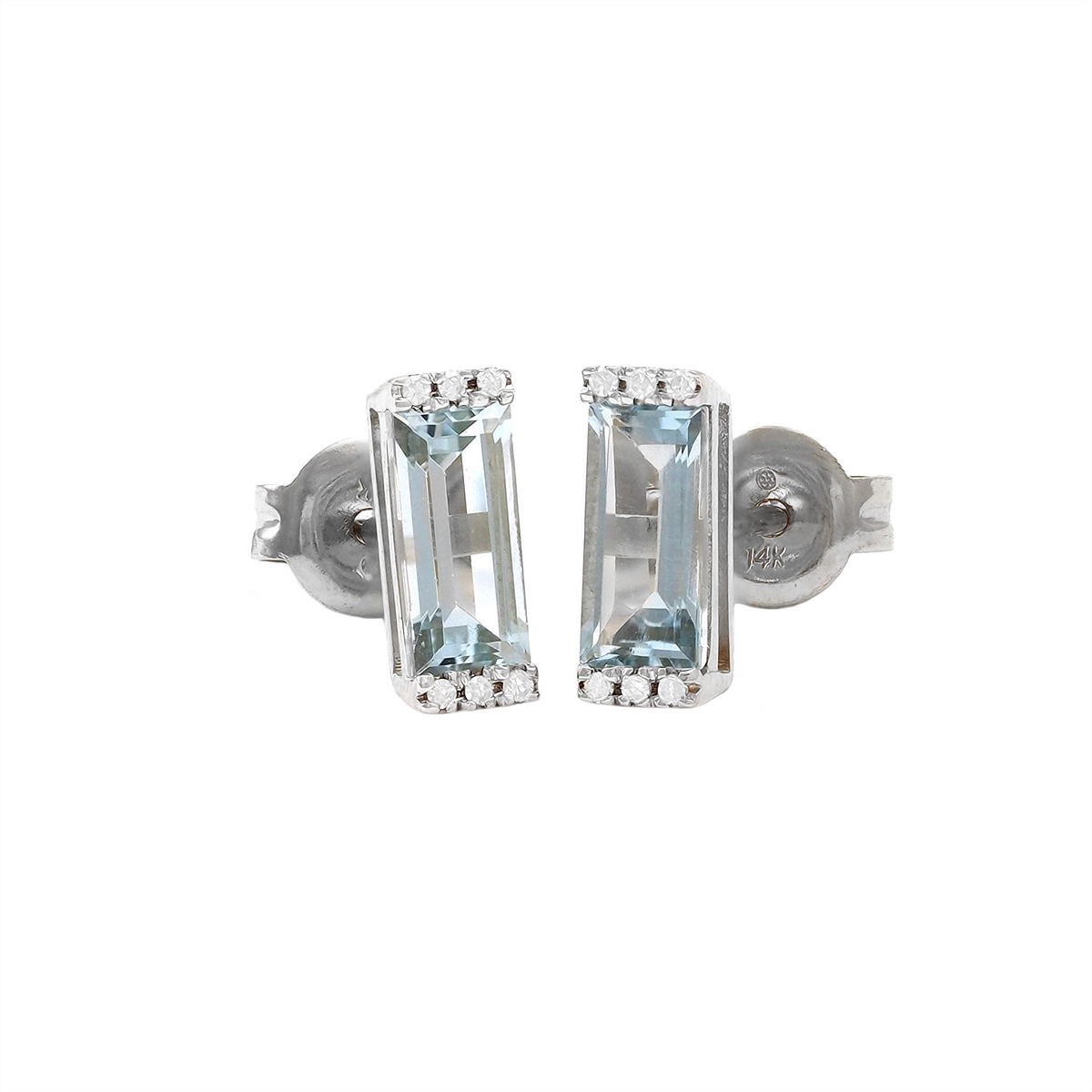 Earrings Earrings in White Gold containing Blue topaz , Multi-gemstone, Diamond 454982