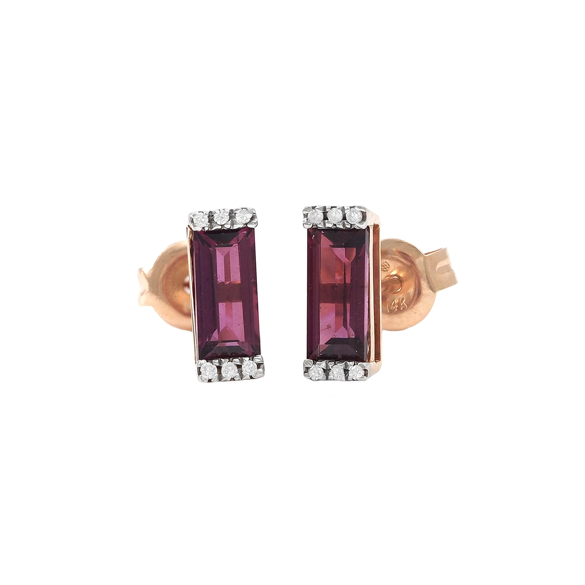 Earrings Earrings in Rose Gold containing Other, Multi-gemstone, Diamond 454983