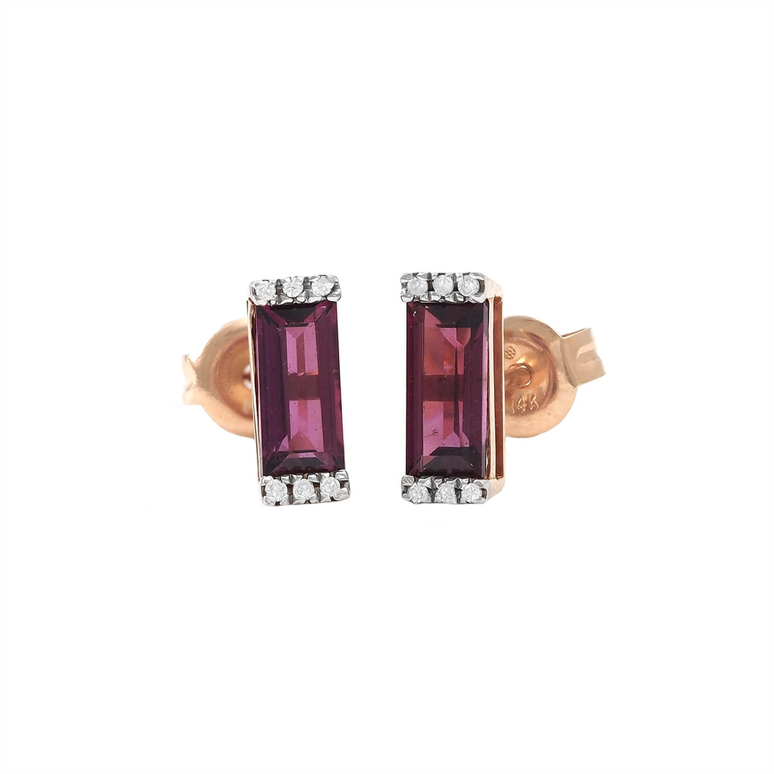Earrings Earrings in Rose Gold containing Other, Multi-gemstone, Diamond 454983