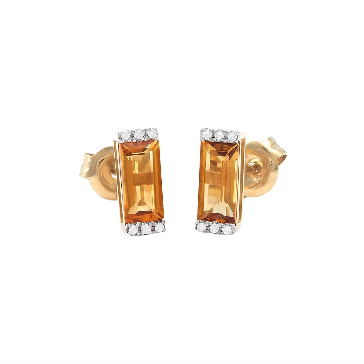 Earrings Earrings in Yellow Gold containing Citrine, Multi-gemstone, Diamond 454985