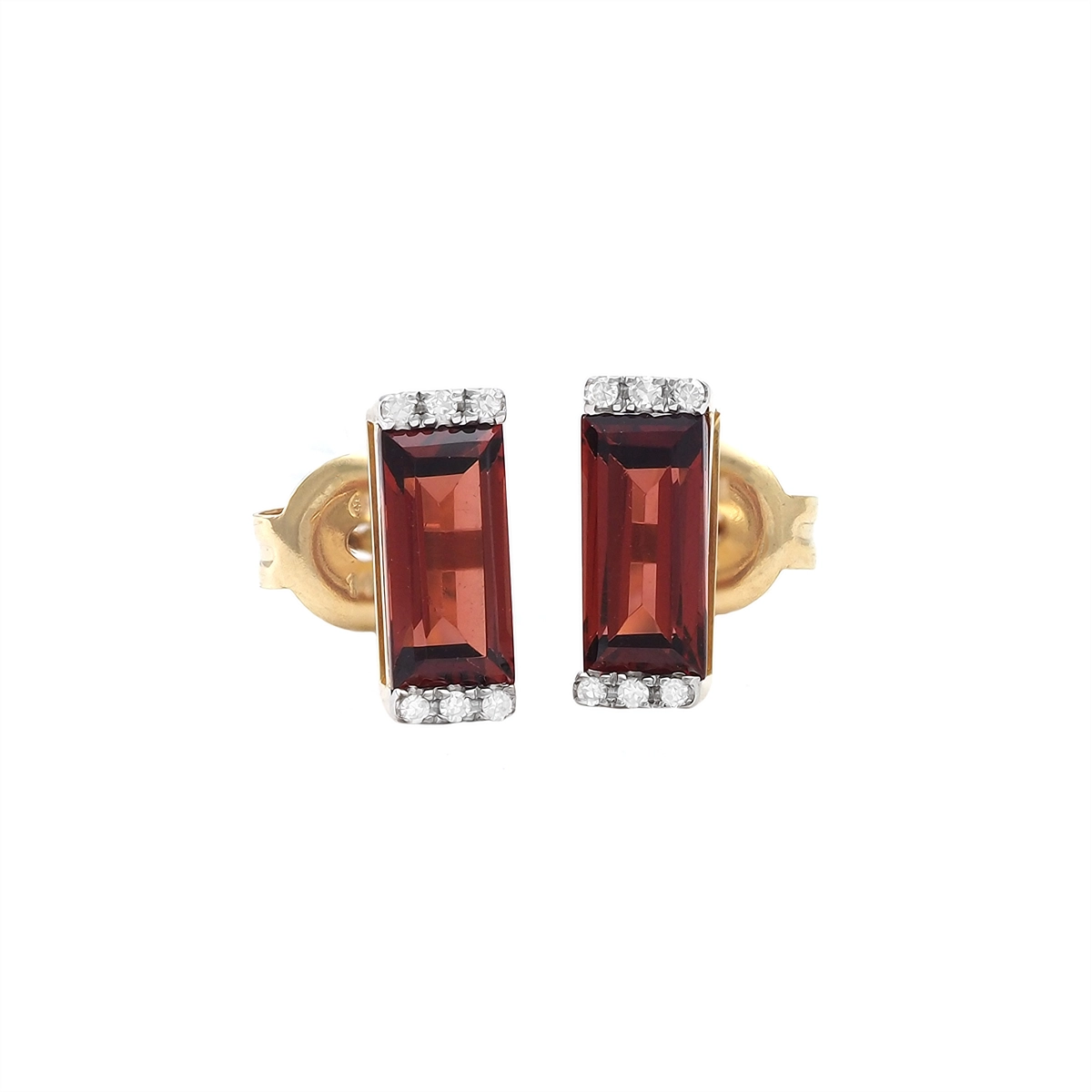 Earrings Earrings in Yellow Gold containing Garnet, Multi-gemstone, Diamond 454986