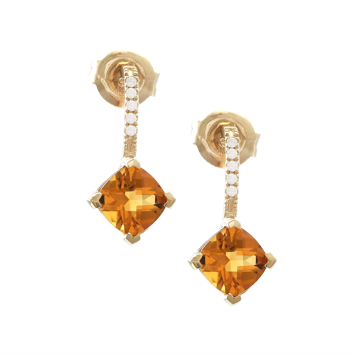 Earrings Earrings in Yellow Gold containing Citrine, Multi-gemstone, Diamond 454991