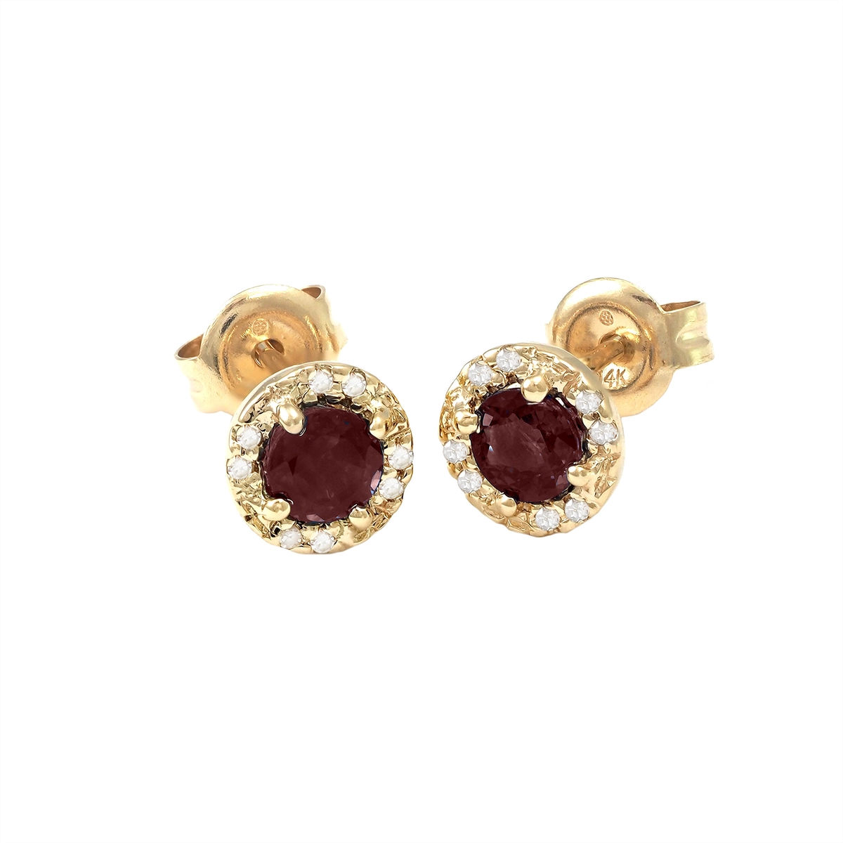Earrings Earrings in Yellow Gold containing Multi-gemstone, Diamond, Ruby 454992