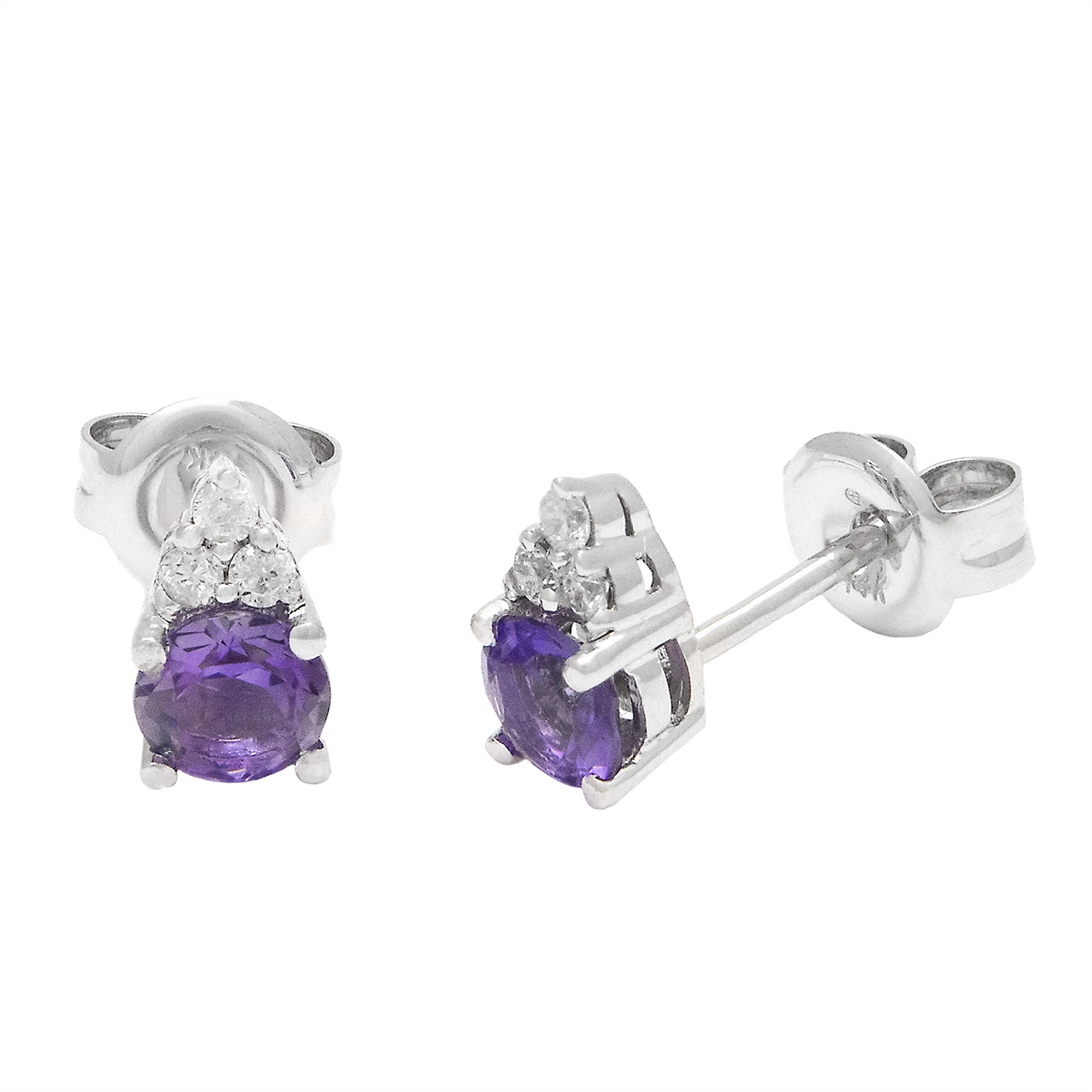 Earrings Earrings in White Gold containing Amethyst, Multi-gemstone, Diamond 454999