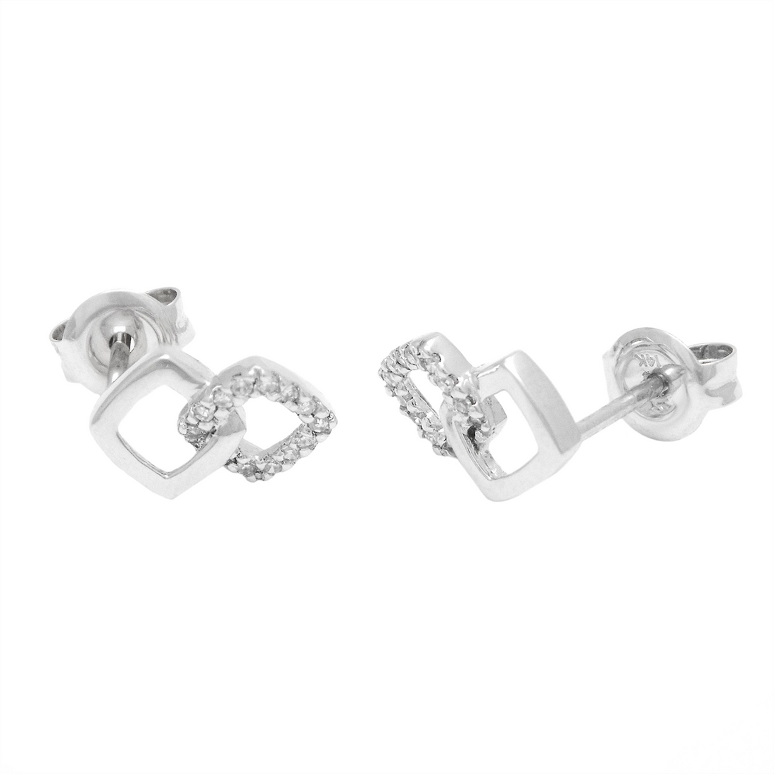 Earrings Earrings in White Gold containing Diamond 455001