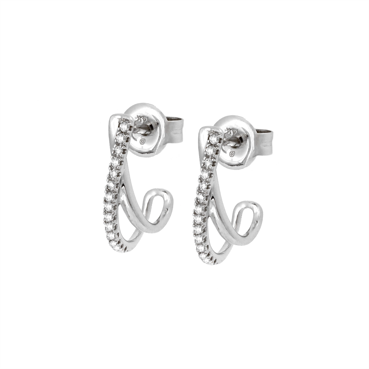 Earrings Earrings in White Gold containing Diamond 455002