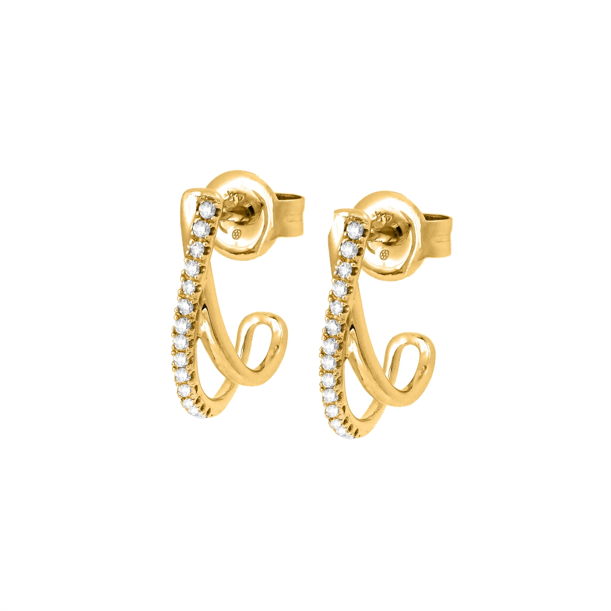 Earrings Earrings in Yellow Gold containing Diamond 455003
