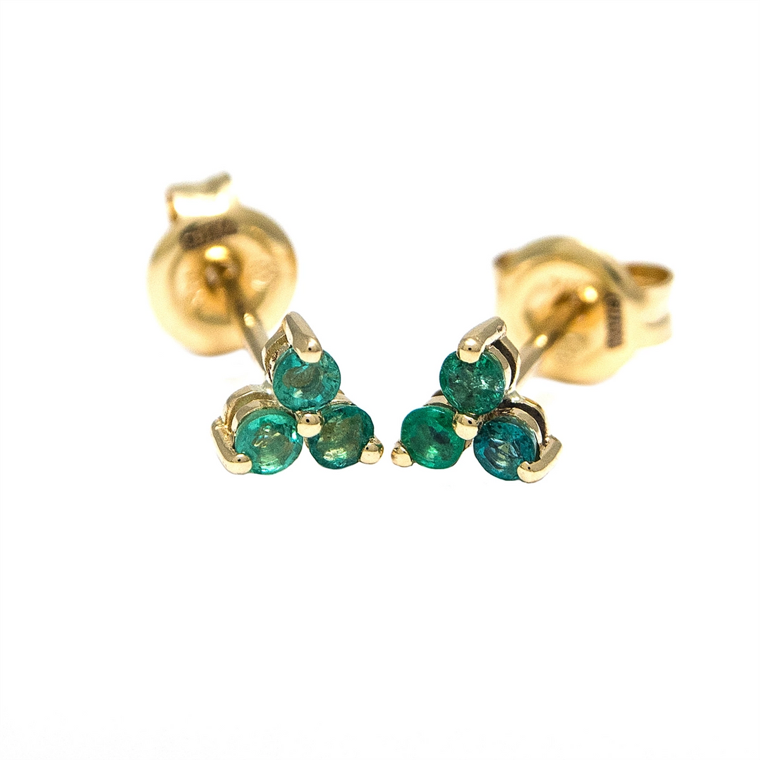 Earrings Earrings in Yellow Gold containing Emerald 455010