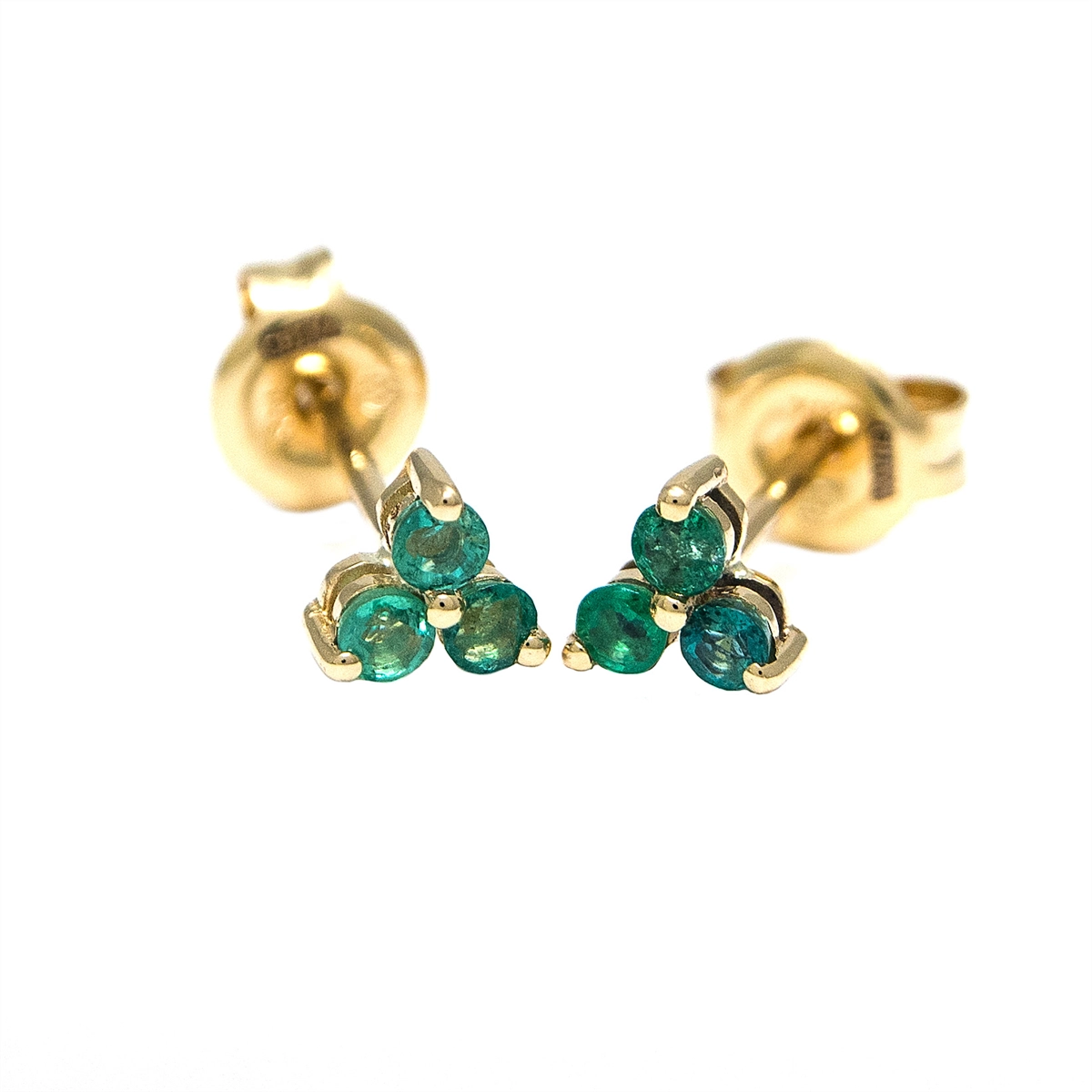 Earrings Earrings in Yellow Gold containing Emerald 455010