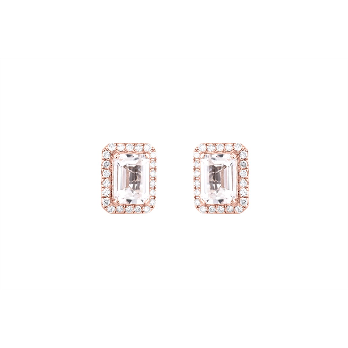 Le Vian Earrings in Rose Gold containing Multi-gemstone, Diamond, Morganite BVVZ7
