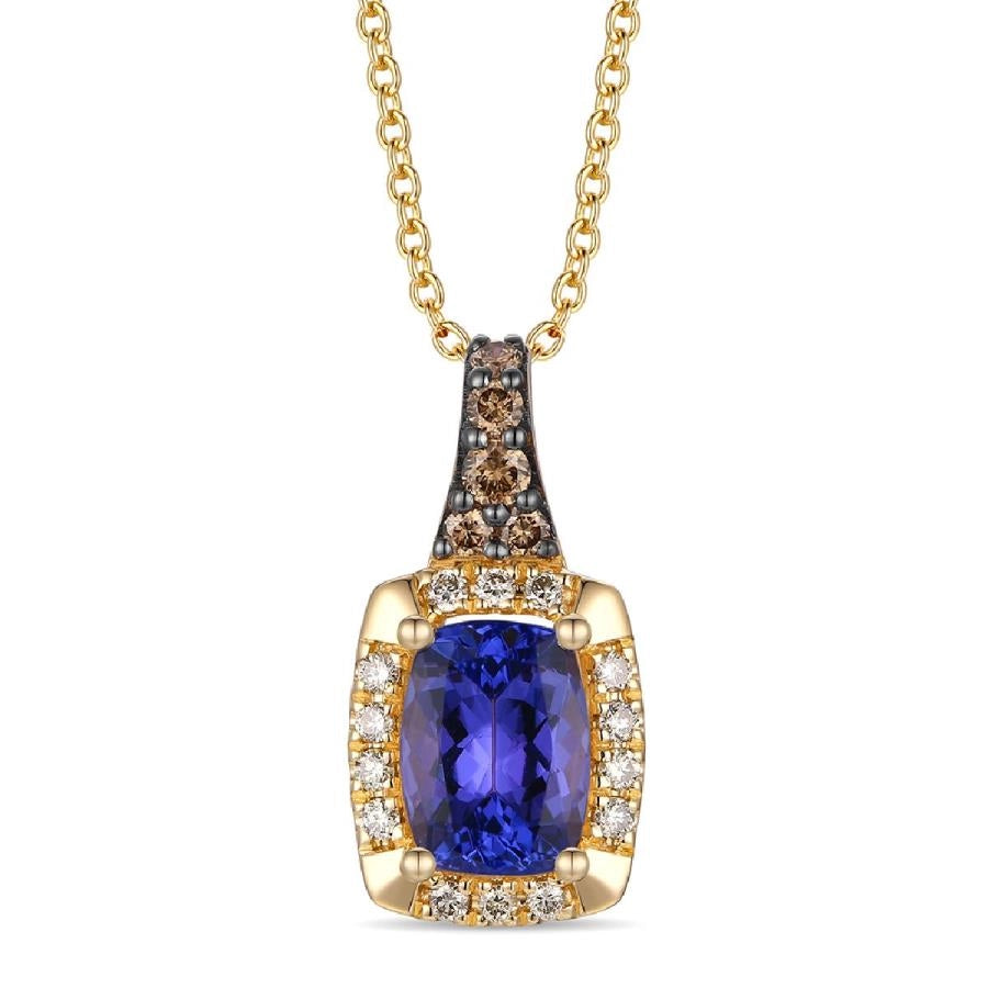 Le Vian Necklaces in Yellow Gold containing Tanzanite, Multi-gemstone, Diamond TSLE128