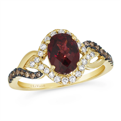 Le Vian Rings in Yellow Gold containing Garnet, Multi-gemstone, Diamond TSXJ19