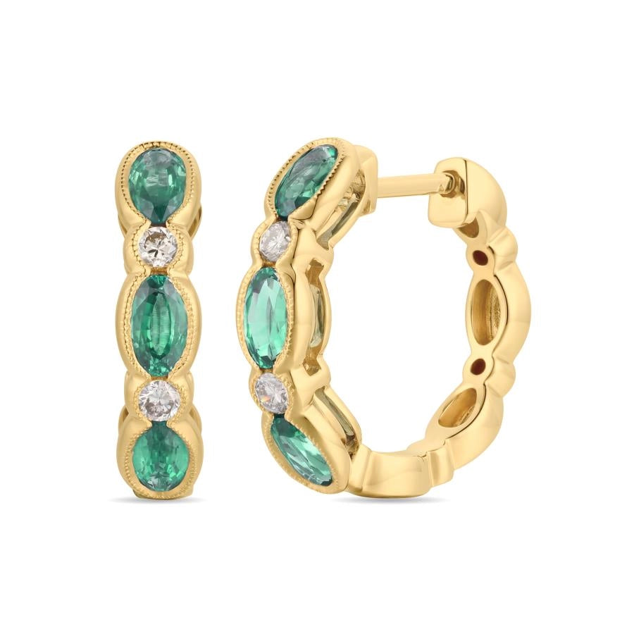 Le Vian Earrings in Yellow Gold containing Multi-gemstone, Diamond, Emerald TTNW2