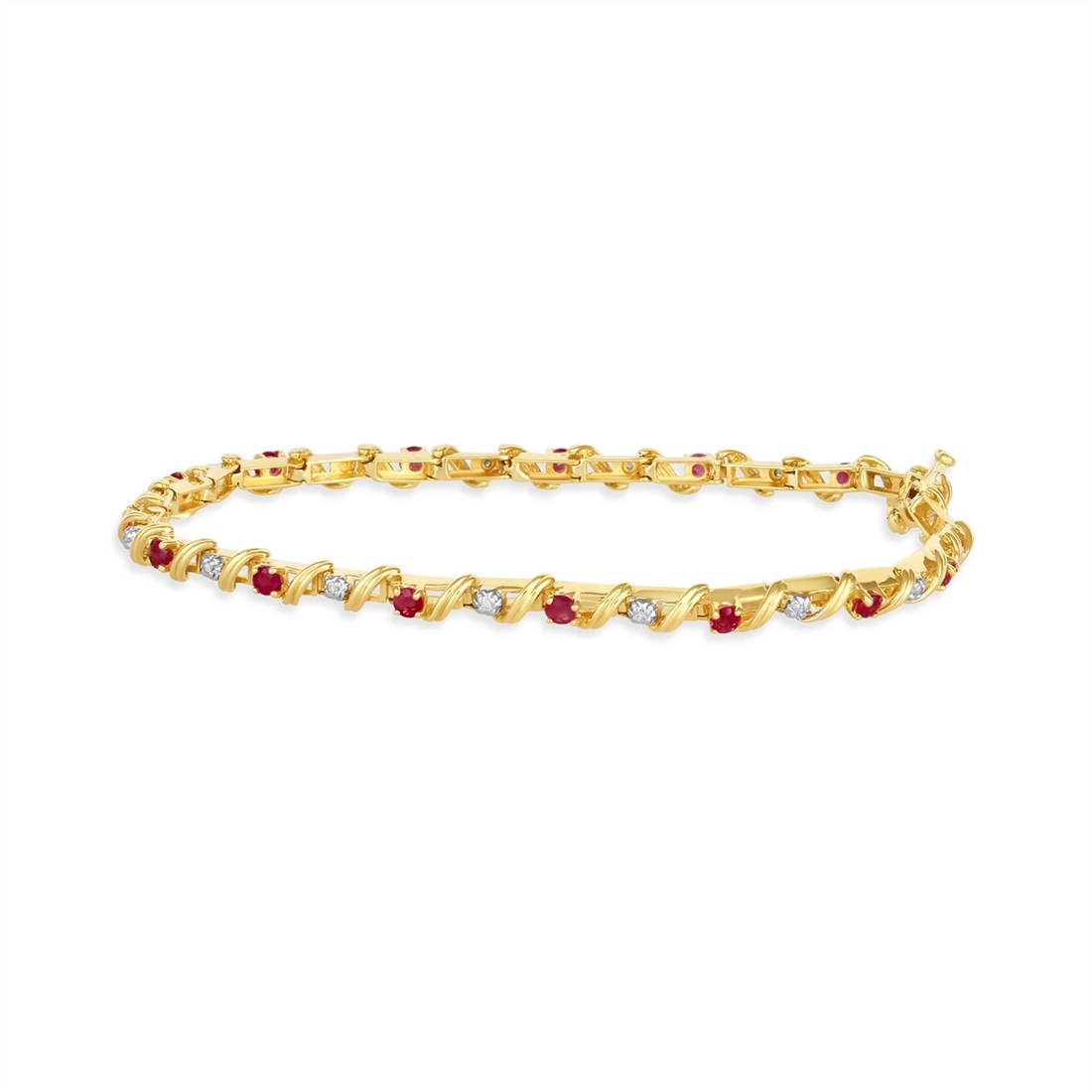 Bracelets Bracelets in Yellow Gold containing Multi-gemstone, Diamond, Ruby 455211