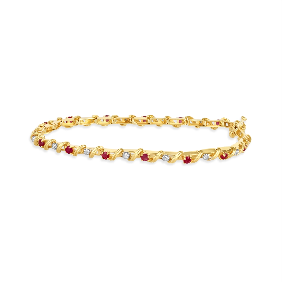 Bracelets Bracelets in Yellow Gold containing Multi-gemstone, Diamond, Ruby 455211