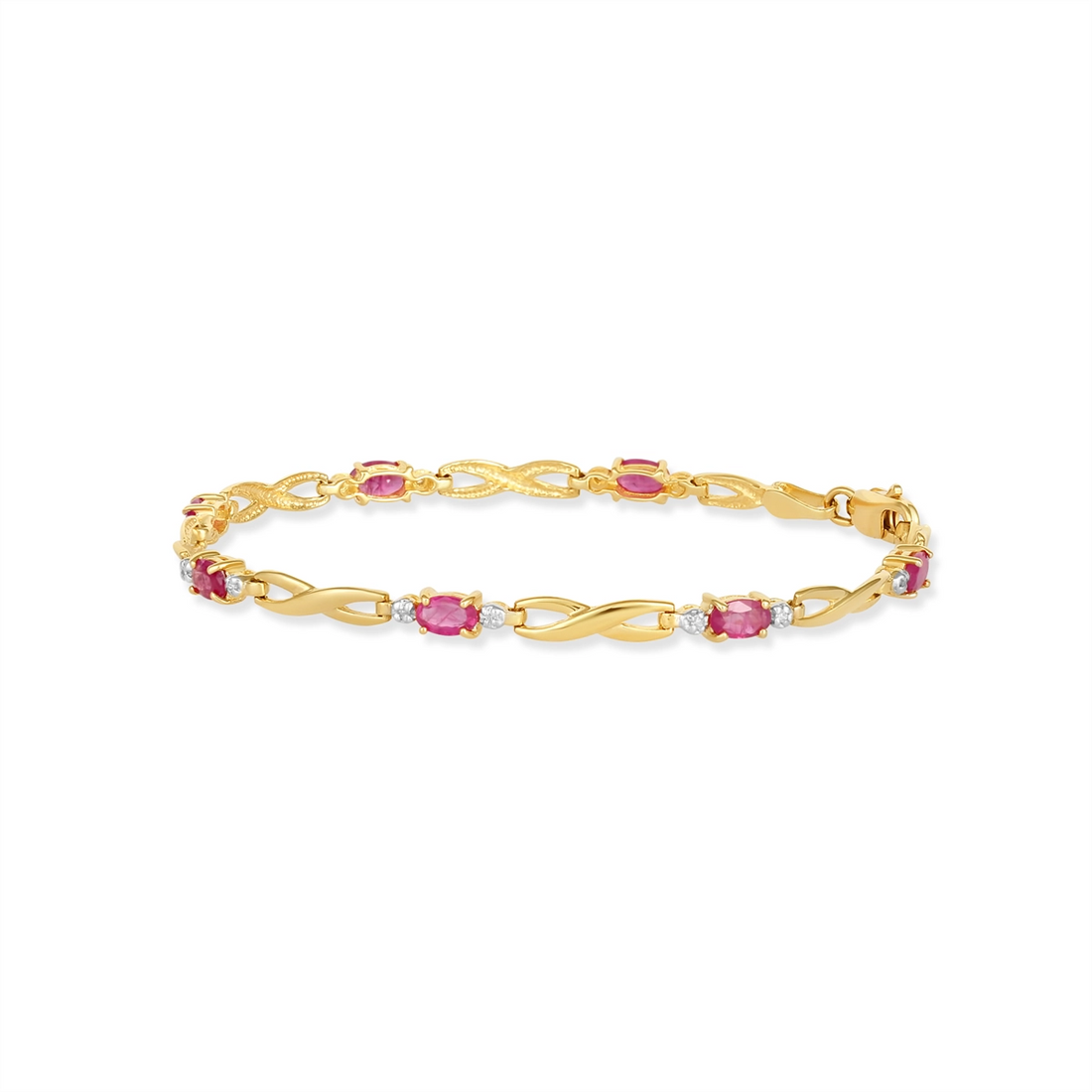Bracelets Bracelets in Yellow Gold containing Multi-gemstone, Diamond, Ruby 455212