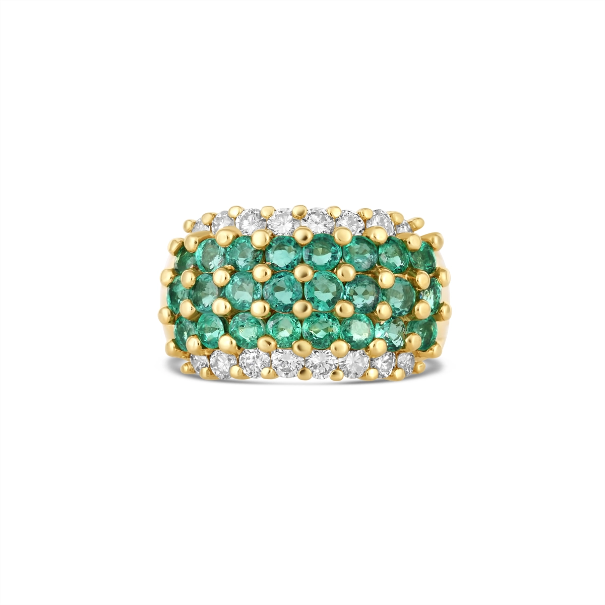 Rings Rings in Yellow Gold containing Multi-gemstone, Diamond, Emerald 455272
