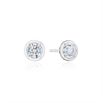 Tacori Earrings in White Gold containing Diamond FE 823 RD 6.5