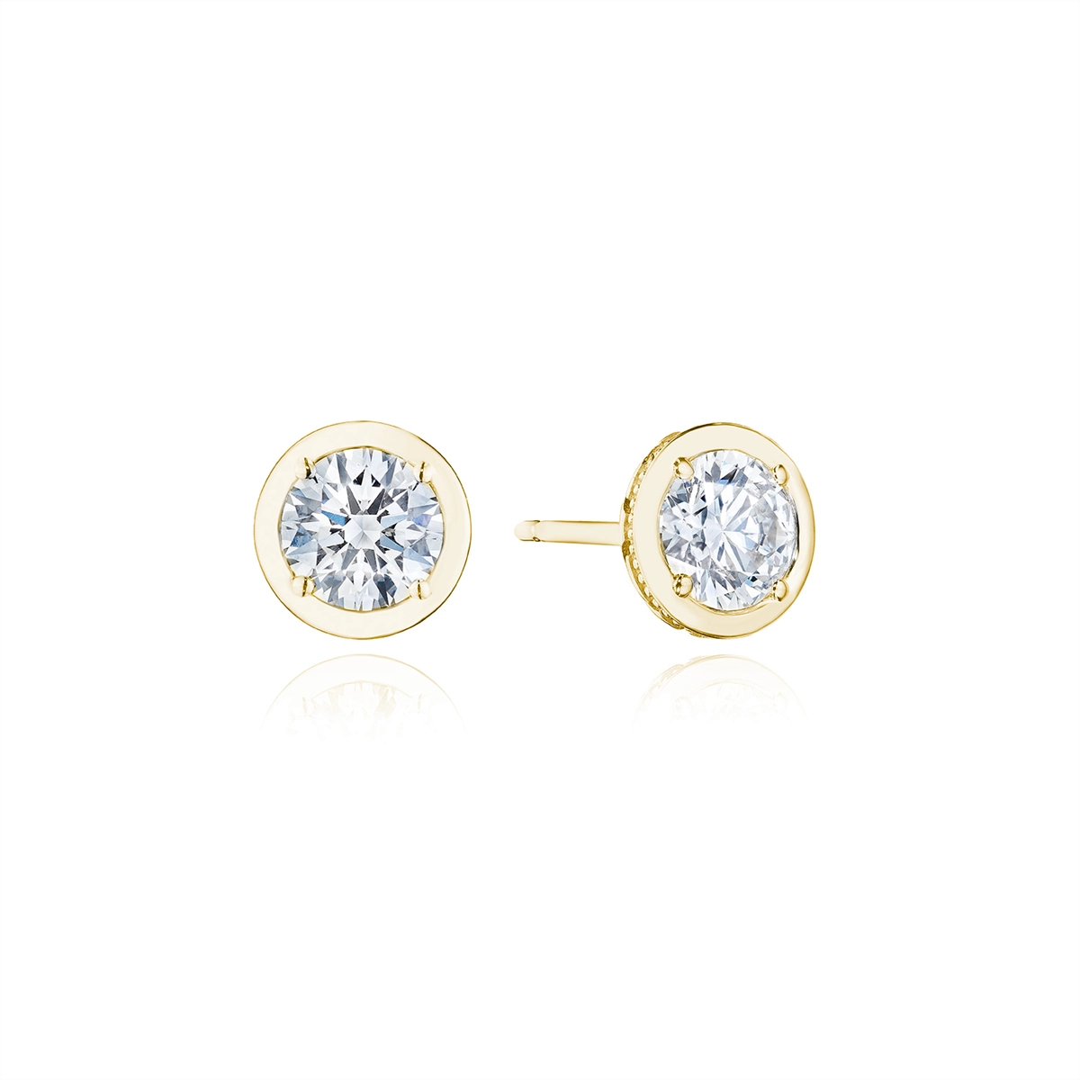 Tacori Earrings in Yellow Gold containing Diamond FE 823 RD 7 Y