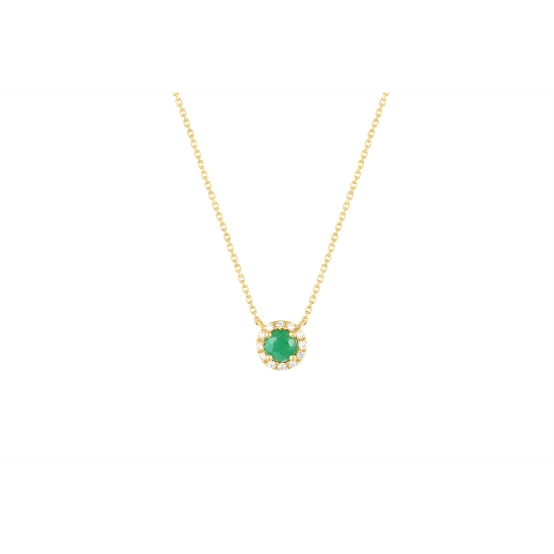 Necklaces Necklaces in Yellow Gold containing Multi-gemstone, Diamond, Emerald 455375