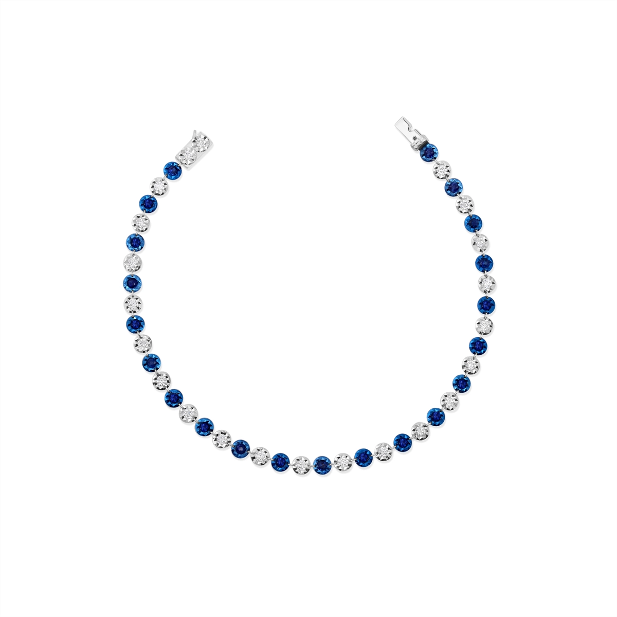 Bracelets Bracelets in White Gold containing Multi-gemstone, Diamond, Sapphire 455382