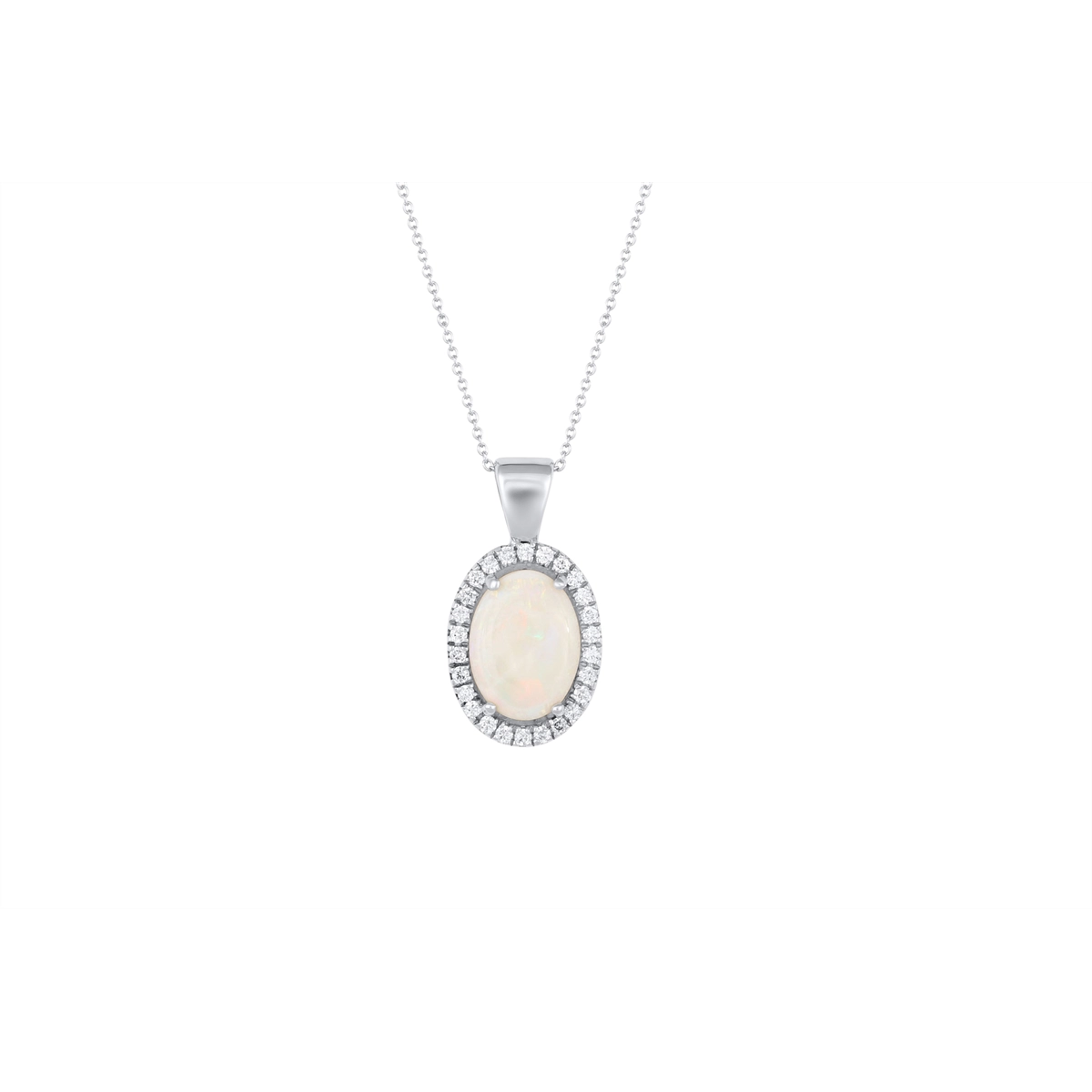 Pendants Pendants in Platinum/Palladium containing Opal, Multi-gemstone, Diamond 455481