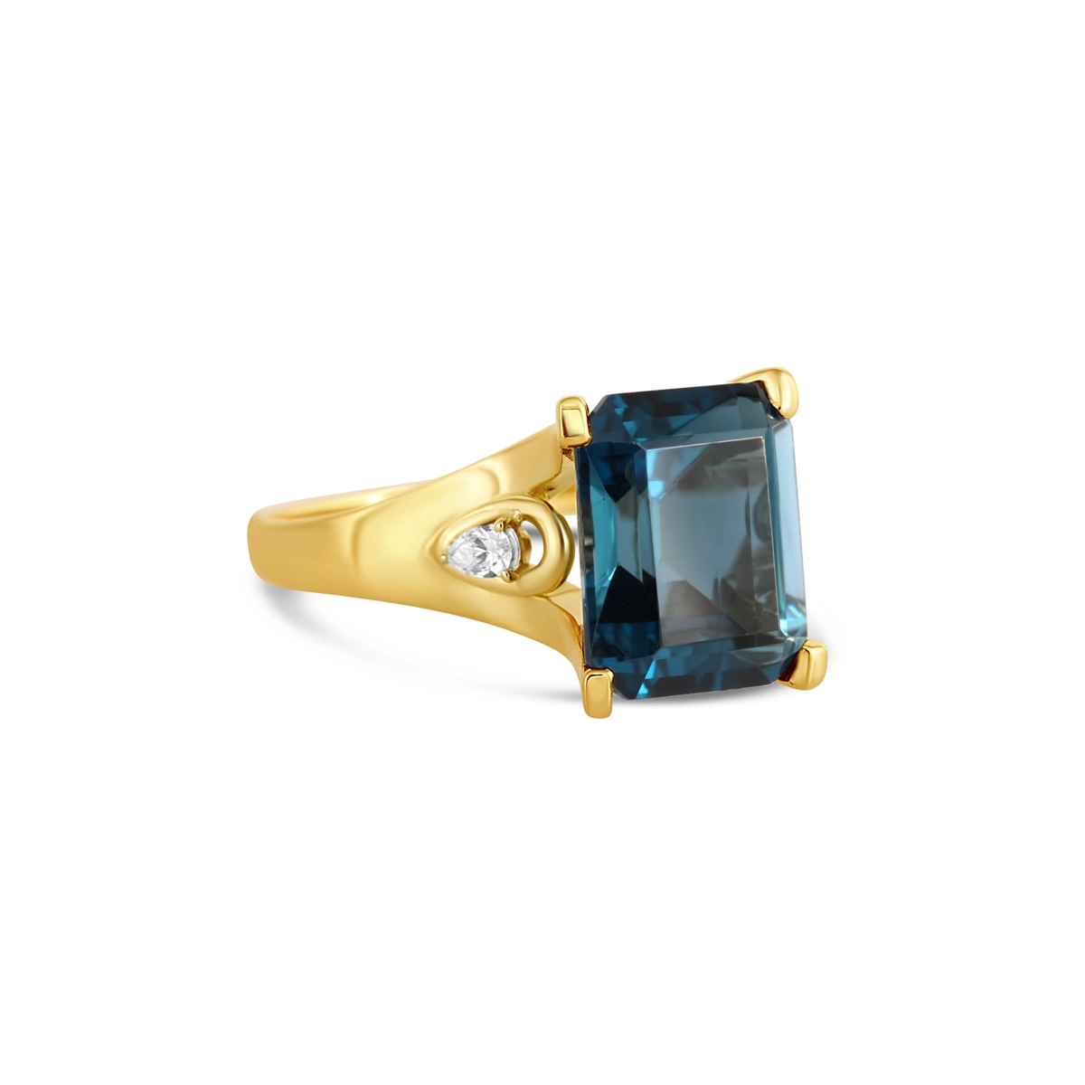 Rings Rings in Yellow Gold containing London blue topaz, Multi-gemstone, Diamond 455494