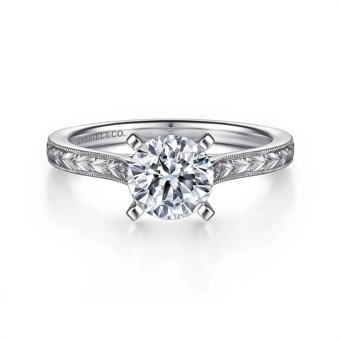Gabriel & Co Engagement Rings in White Gold ER7222W8JJJ