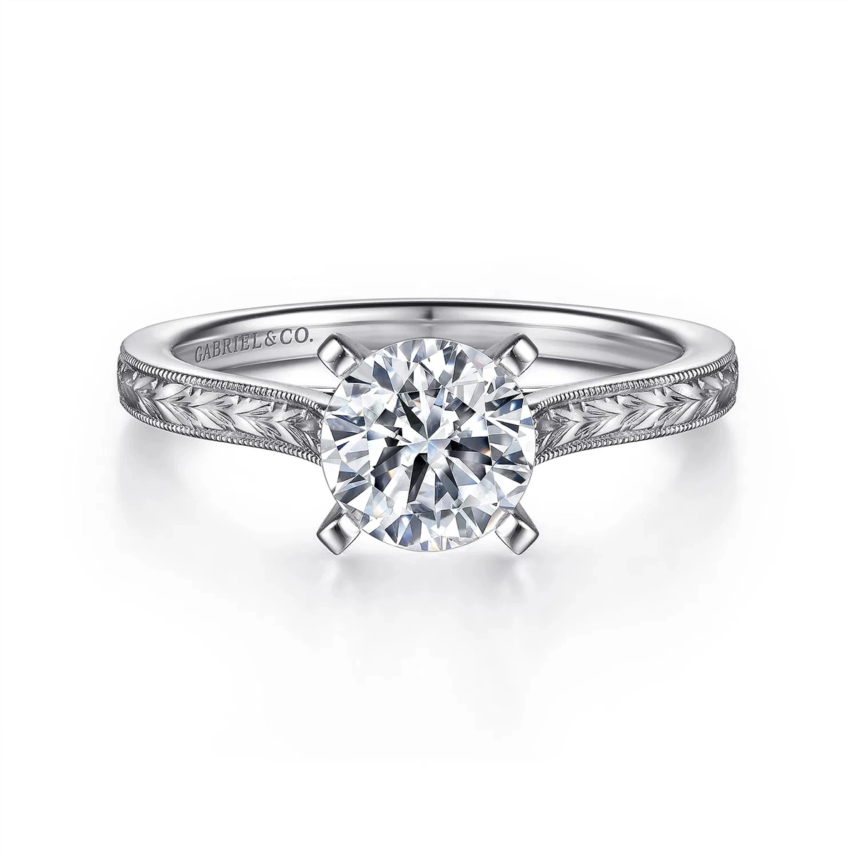 Gabriel & Co Engagement Rings in White Gold ER7222W8JJJ