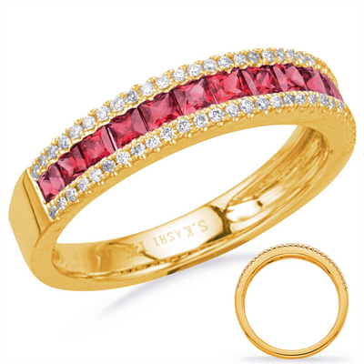 Rings Rings in Yellow Gold containing Multi-gemstone, Diamond, Ruby 455516