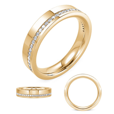 Wedding Bands Rings in Yellow Gold containing Diamond 455521