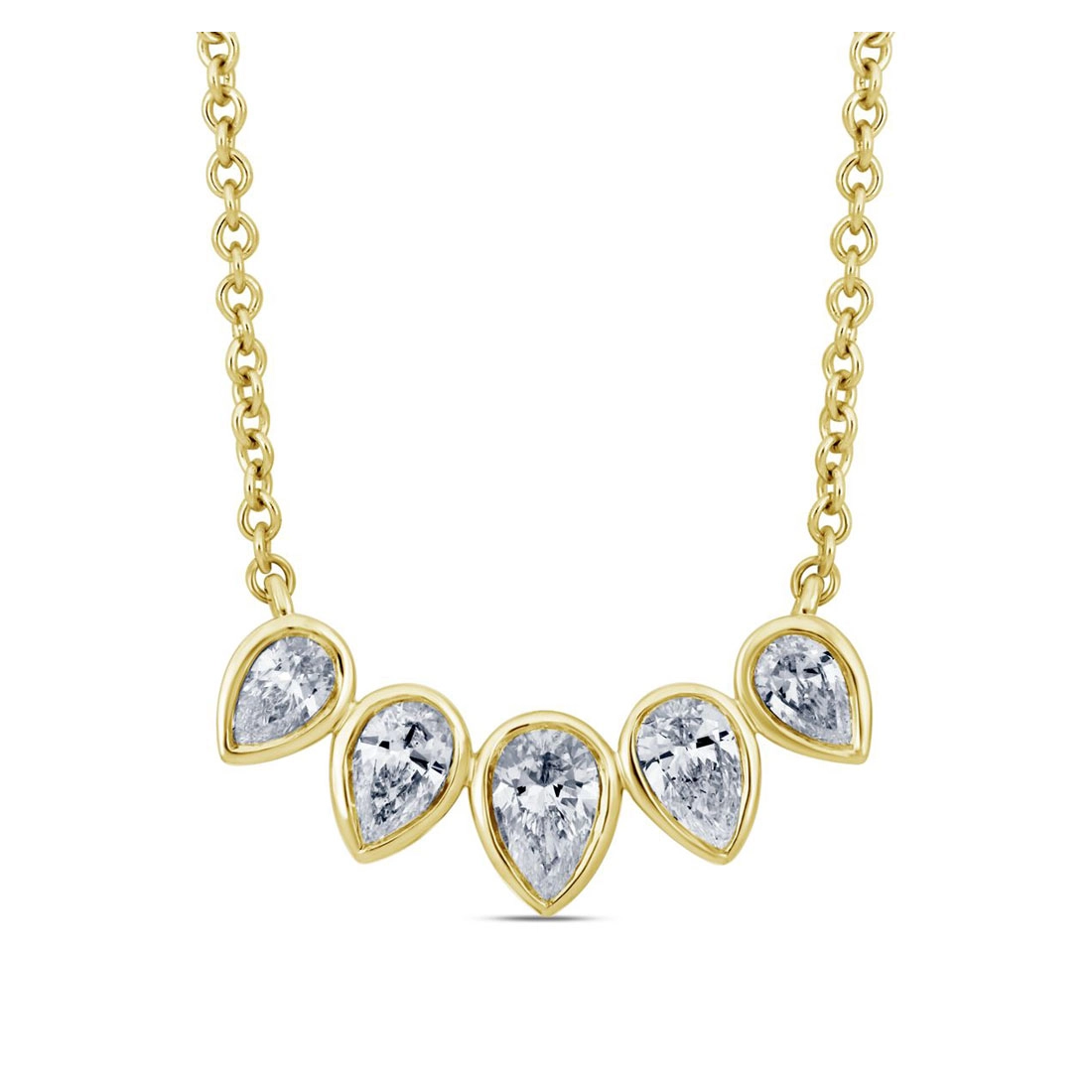 Necklaces Necklaces in Yellow Gold containing Diamond 455547