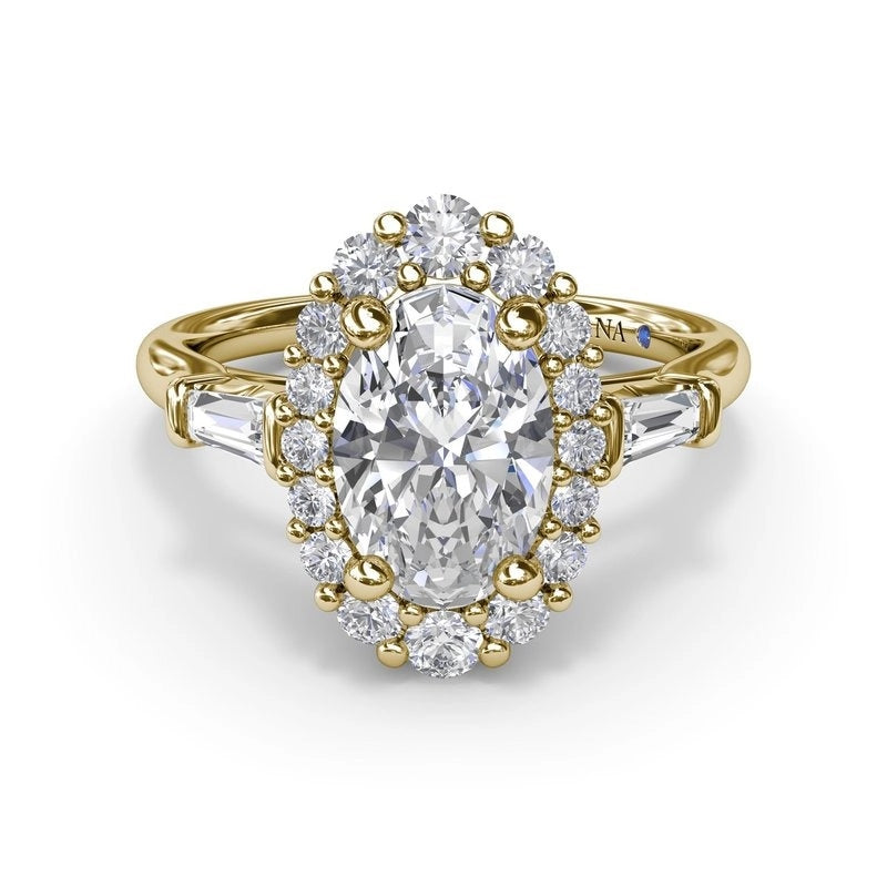 Fana Engagement Rings in Yellow Gold containing Diamond S4261-2_0CT-OV-14KYG