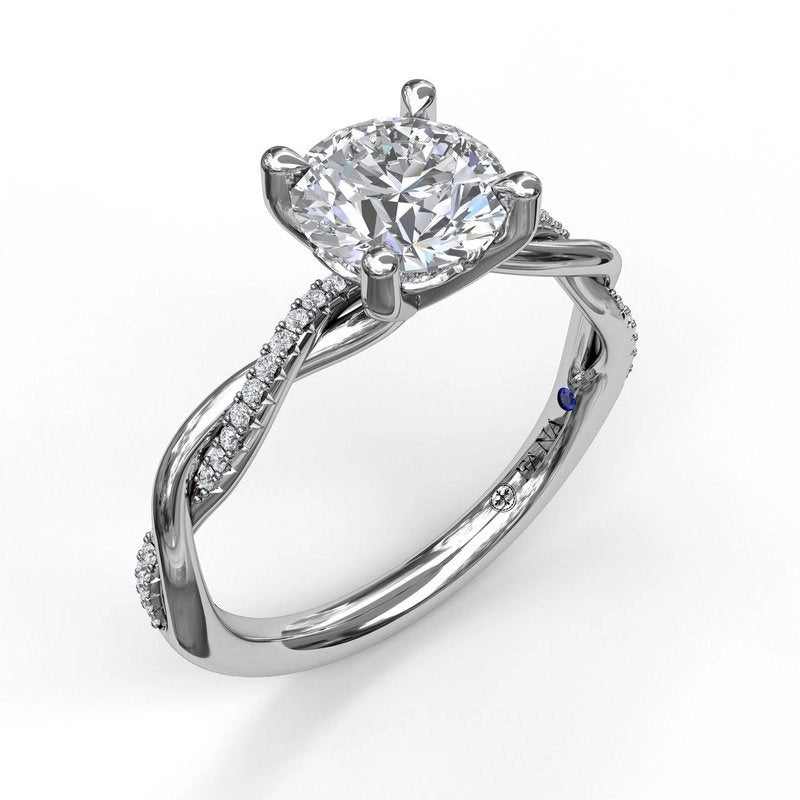 Fana Rings in White Gold containing Diamond S3901-2_0CT-RD-14KWG-6H