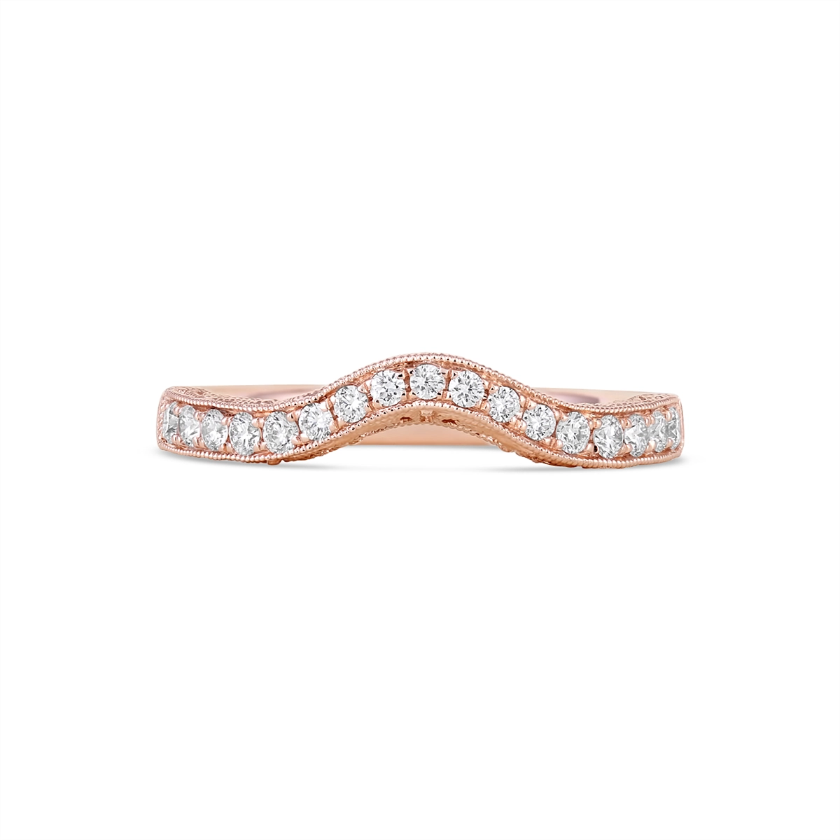 Wedding Bands Wedding Rings in Rose Gold containing Diamond 456051