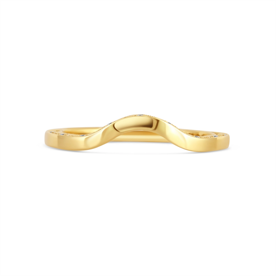 Tacori Wedding Rings in Yellow Gold containing Diamond HT 2562 B 1/2 Y R-CUSTOM