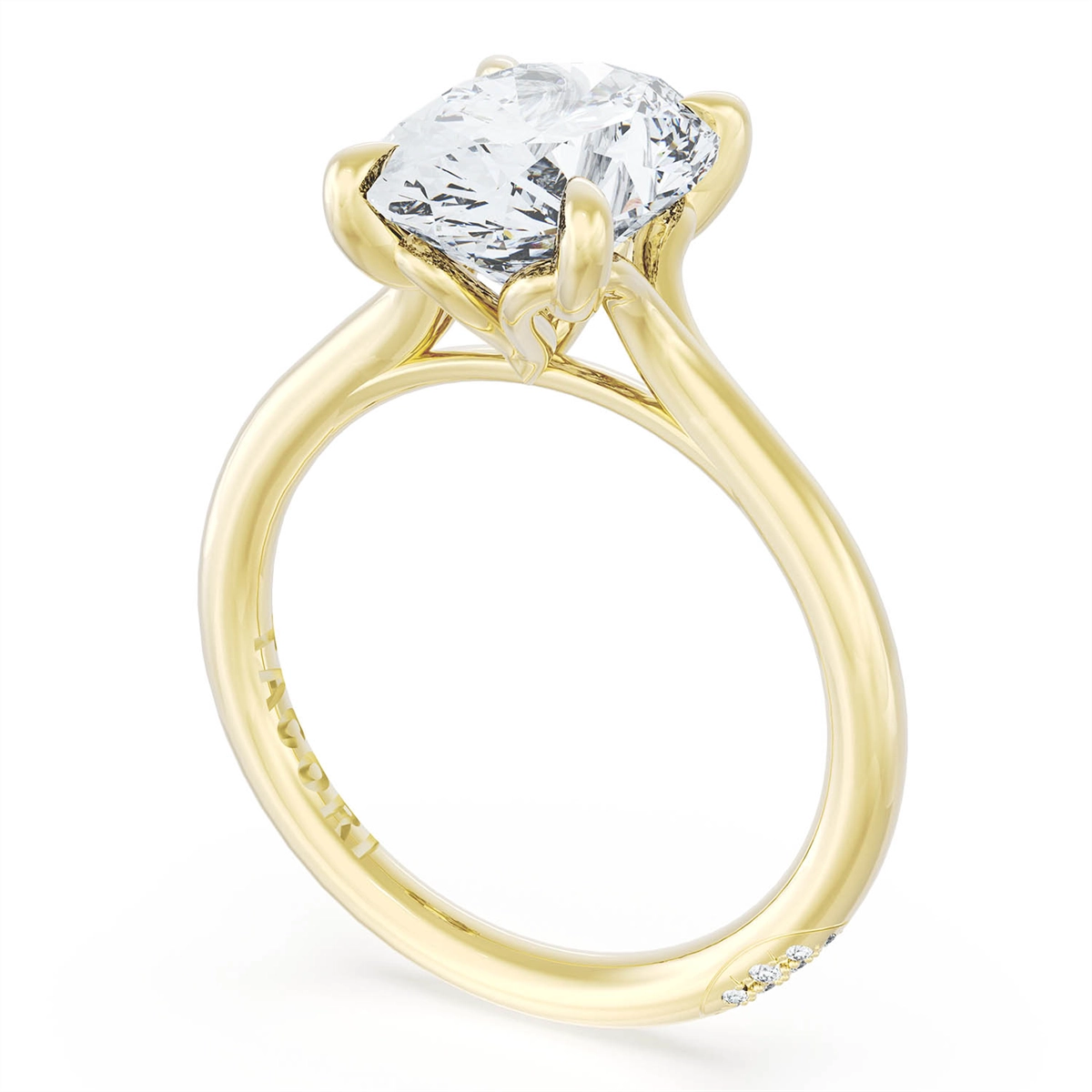 Tacori Engagement Rings in Yellow Gold containing Diamond HT 2584 OV 13X9 Y