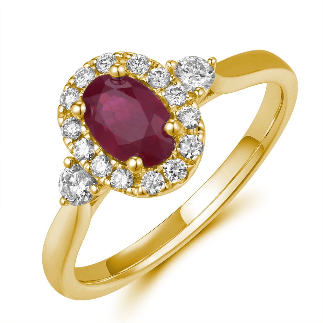 Rings Rings in Yellow Gold containing Multi-gemstone, Diamond, Ruby 456099