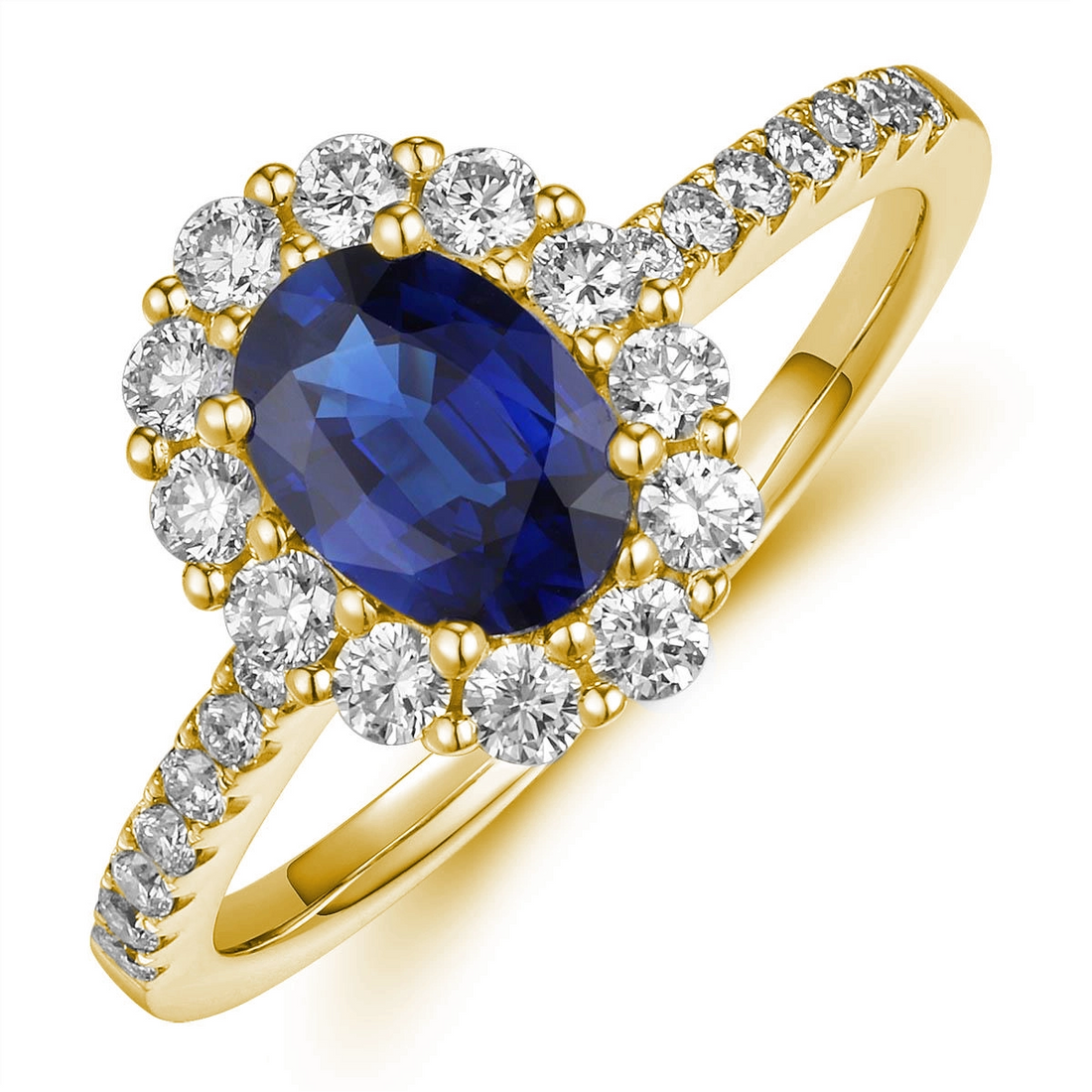 Rings Rings in Yellow Gold containing Multi-gemstone, Diamond, Sapphire 456105