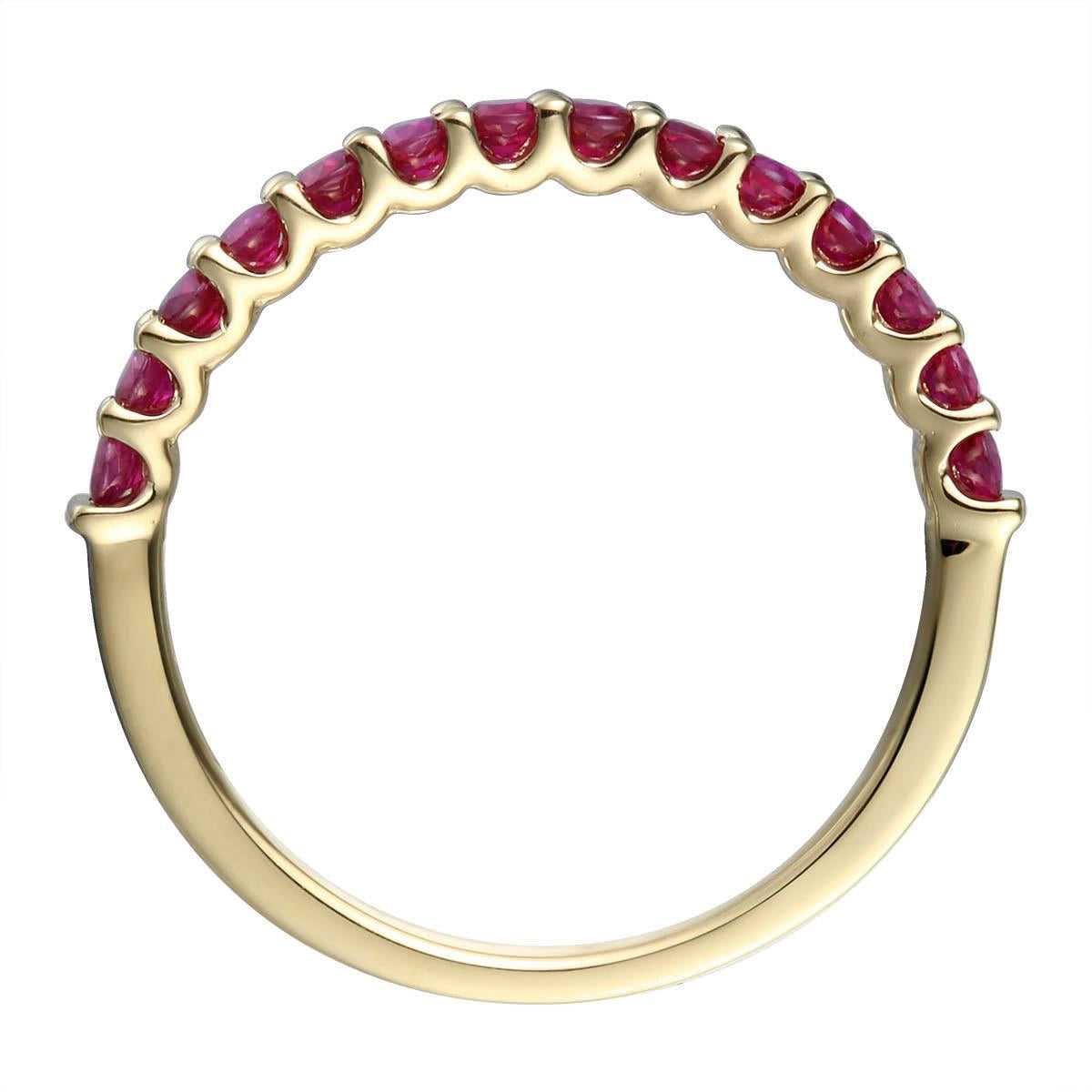 Rings Wedding Rings in Yellow Gold containing Ruby 456109