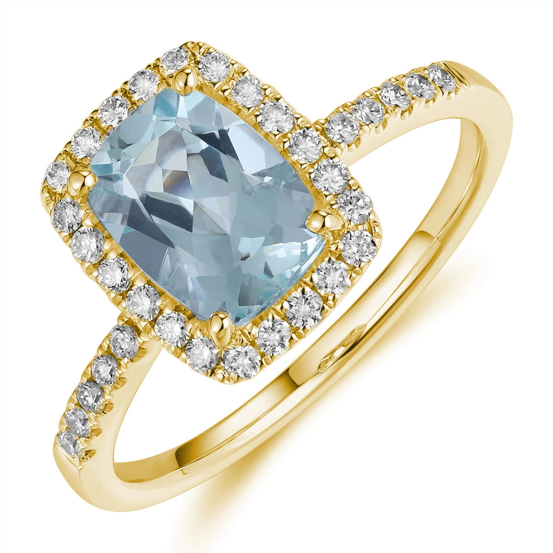 Rings Rings in Yellow Gold containing Aquamarine, Multi-gemstone, Diamond 456120
