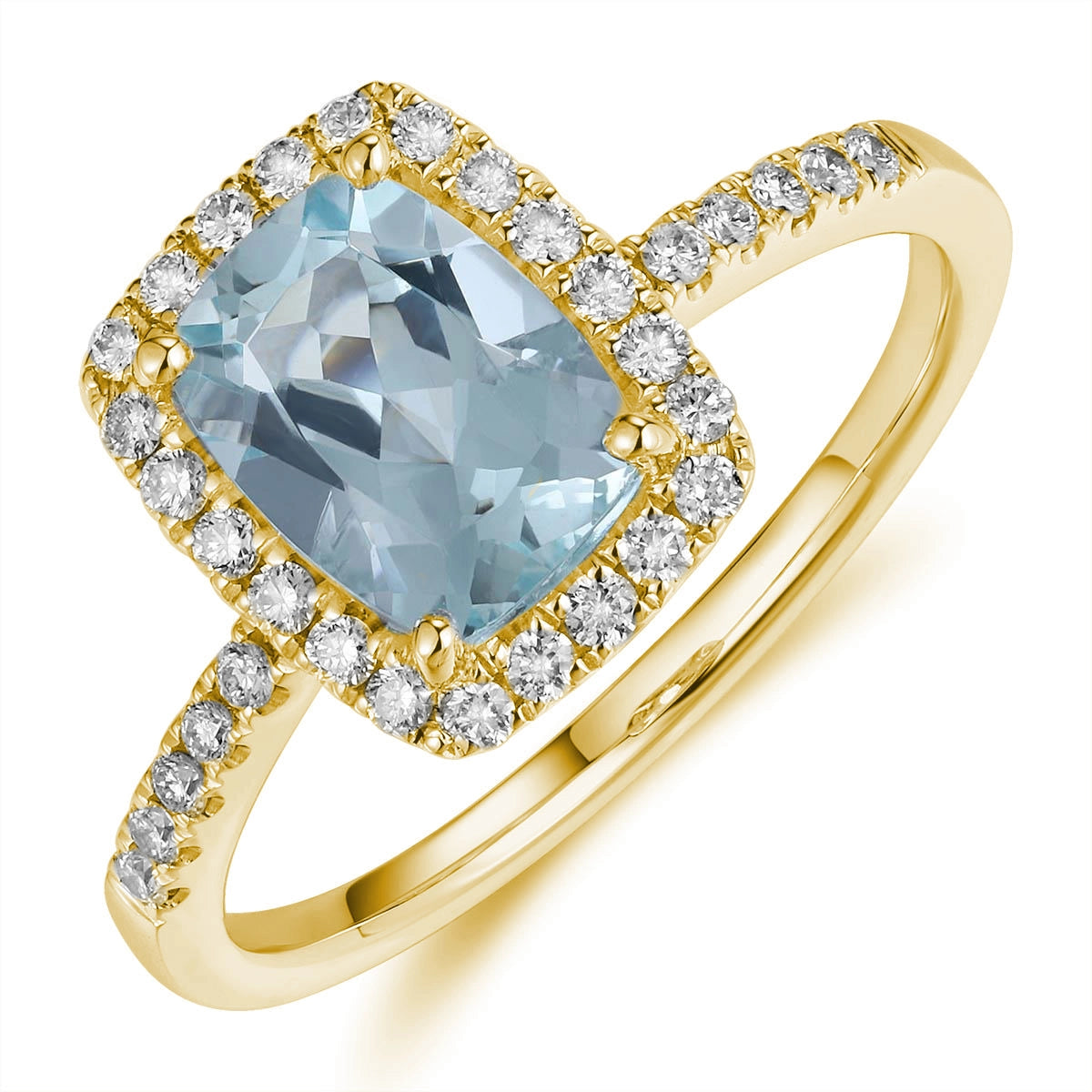 Rings Rings in Yellow Gold containing Aquamarine, Multi-gemstone, Diamond 456120