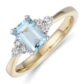 Rings Rings in Mixed Metals containing Aquamarine, Multi-gemstone, Diamond 456121